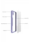 Samsung Galaxy A02 Kılıf Platin Silikon - Lacivert