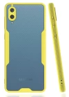 Samsung Galaxy A02 Kılıf Platin Silikon - Sarı
