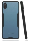 Samsung Galaxy A02 Kılıf Platin Silikon - Siyah