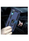 Samsung Galaxy A02 Kılıf Sofya Yüzüklü Silikon Kapak - Lacivert