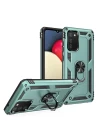 Samsung Galaxy A02S Kılıf Sofya Yüzüklü Silikon Kapak - Yeşil
