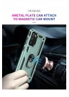 Samsung Galaxy A02S Kılıf Sofya Yüzüklü Silikon Kapak - Yeşil