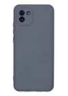 Samsung Galaxy A03 Kılıf Nano içi Kadife Silikon - Gri