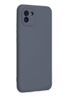 Samsung Galaxy A03 Kılıf Nano içi Kadife Silikon - Gri