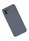 Samsung Galaxy A03 Kılıf Nano içi Kadife Silikon - Gri