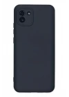 Samsung Galaxy A03 Kılıf Nano içi Kadife Silikon - Lacivert