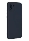 Samsung Galaxy A03 Kılıf Nano içi Kadife Silikon - Lacivert