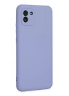Samsung Galaxy A03 Kılıf Nano içi Kadife Silikon - Lila