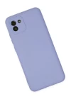 Samsung Galaxy A03 Kılıf Nano içi Kadife Silikon - Lila