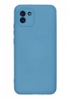 Samsung Galaxy A03 Kılıf Nano içi Kadife Silikon - Mavi
