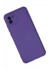 Samsung Galaxy A03 Kılıf Nano içi Kadife Silikon - Mor