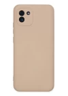 Samsung Galaxy A03 Kılıf Nano içi Kadife Silikon - Pudra
