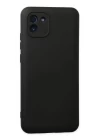 Samsung Galaxy A03 Kılıf Nano içi Kadife Silikon - Siyah