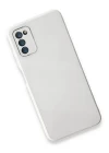Samsung Galaxy A03S Kılıf Glass Kapak - Beyaz