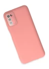 Samsung Galaxy A03S Kılıf Lansman Glass Kapak - Pembe