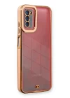 Samsung Galaxy A03S Kılıf Liva Lens Silikon - Rose