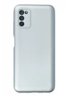 Samsung Galaxy A03S Kılıf Nano içi Kadife Silikon - Sky Blue
