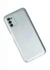 Samsung Galaxy A03S Kılıf Nano içi Kadife Silikon - Sky Blue