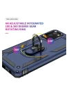 Samsung Galaxy A03S Kılıf Sofya Yüzüklü Silikon Kapak - Lacivert