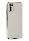 Samsung Galaxy A03S Kılıf Volet Silikon - Beyaz