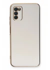 Samsung Galaxy A03S Kılıf Volet Silikon - Beyaz