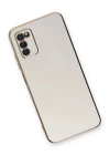 Samsung Galaxy A03S Kılıf Volet Silikon - Beyaz