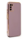 Samsung Galaxy A03S Kılıf Volet Silikon - Mor