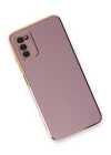 Samsung Galaxy A03S Kılıf Volet Silikon - Mor