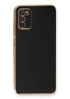 Samsung Galaxy A03S Kılıf Volet Silikon - Siyah