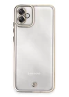 Samsung Galaxy A04E Kılıf Liva Lens Silikon - Beyaz