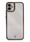 Samsung Galaxy A04E Kılıf Liva Lens Silikon - Siyah