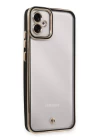 Samsung Galaxy A04E Kılıf Liva Lens Silikon - Siyah