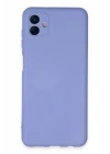 Samsung Galaxy A04E Kılıf Nano içi Kadife Silikon - Lila