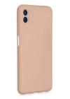 Samsung Galaxy A04E Kılıf Nano içi Kadife Silikon - Pudra