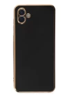 Samsung Galaxy A04E Kılıf Volet Silikon - Siyah