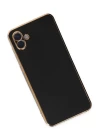 Samsung Galaxy A04E Kılıf Volet Silikon - Siyah