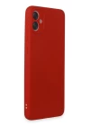 Samsung Galaxy A05 Kılıf First Silikon - Kırmızı
