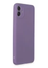 Samsung Galaxy A05 Kılıf First Silikon - Lila
