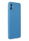Samsung Galaxy A05 Kılıf First Silikon - Mavi