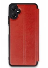 Samsung Galaxy A05 Kılıf Flip Cover - Kırmızı