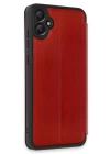 Samsung Galaxy A05 Kılıf Flip Cover - Kırmızı