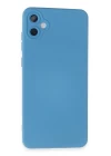 Samsung Galaxy A05 Kılıf Nano içi Kadife Silikon - Mavi