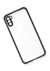 Samsung Galaxy A11 Kılıf Miami Şeffaf Silikon - Lacivert