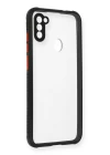 Samsung Galaxy A11 Kılıf Miami Şeffaf Silikon - Siyah