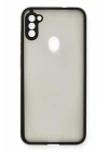 Samsung Galaxy A11 Kılıf Montreal Silikon Kapak - Siyah