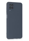Samsung Galaxy A12 Kılıf Nano içi Kadife Silikon - Gri