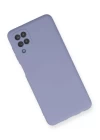 Samsung Galaxy A12 Kılıf Nano içi Kadife Silikon - Lila