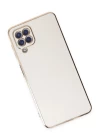 Samsung Galaxy A12 Kılıf Volet Silikon - Beyaz
