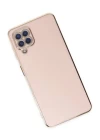 Samsung Galaxy A12 Kılıf Volet Silikon - Pembe