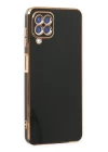 Samsung Galaxy A12 Kılıf Volet Silikon - Siyah